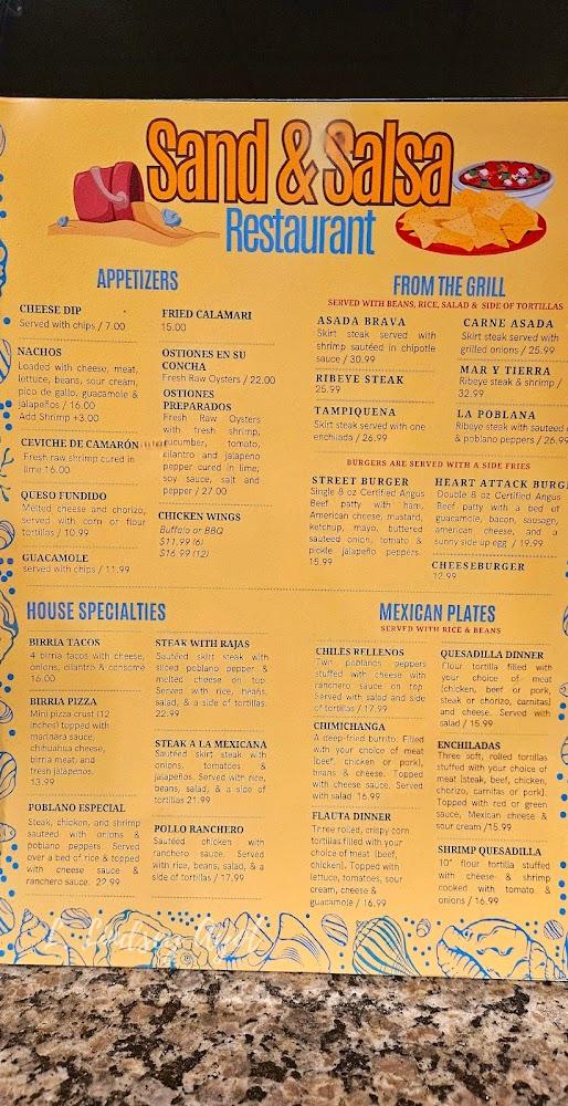 Sand & Salsa Menu image 3